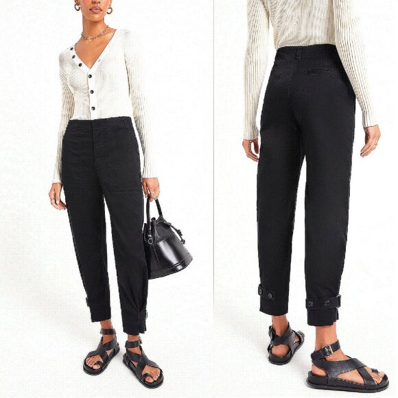 PROENZA SCHOULER White Label Barrel-Leg Pants – Size 2 (fits 2–4) - Picture 3 of 13